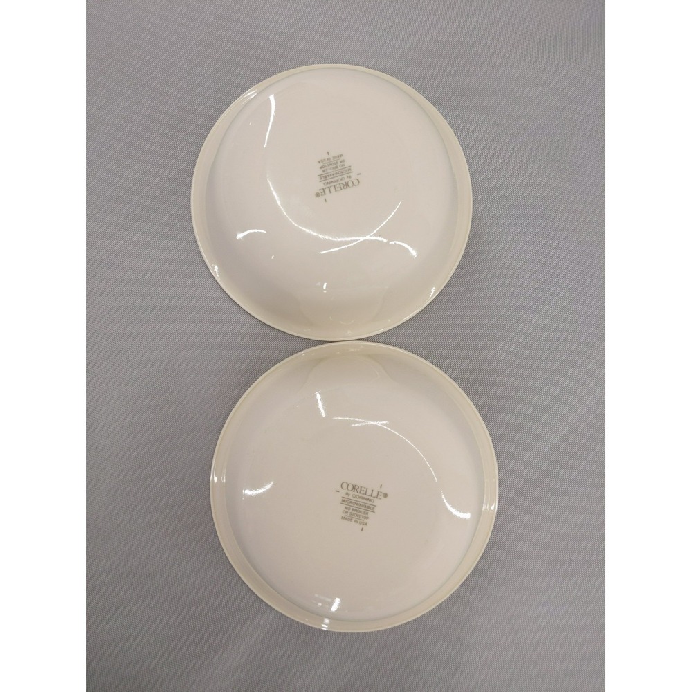 Corelle English Breakfast 6 1/4" Cereal Bowls Lot of 2 Pink & Blue Stripes - Picture 5 of 8